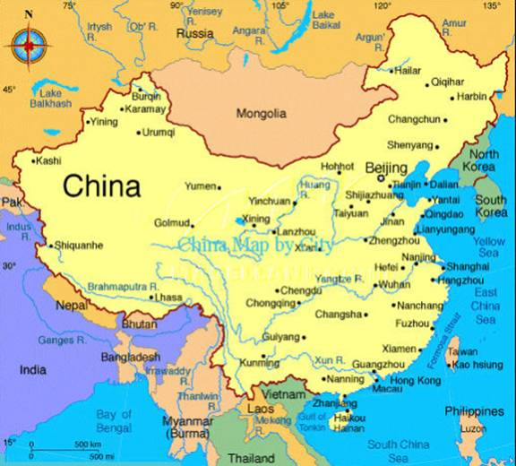 harbin china map